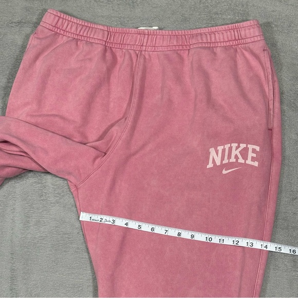 Nike NSW Arch Fleece Joggers Mens XXL Pink Desert Berry Sweatpants Casual Loose - Picture 7 of 13
